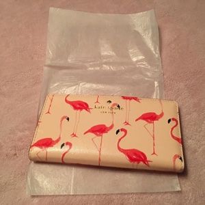 Kate Spade Flamingo Slim Wallet "Stacy" Collection